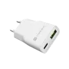 Toiteadapter NATEC Ribera NUC-2376 — 1× USB-A, 1× USB-C, 3 A väljund
