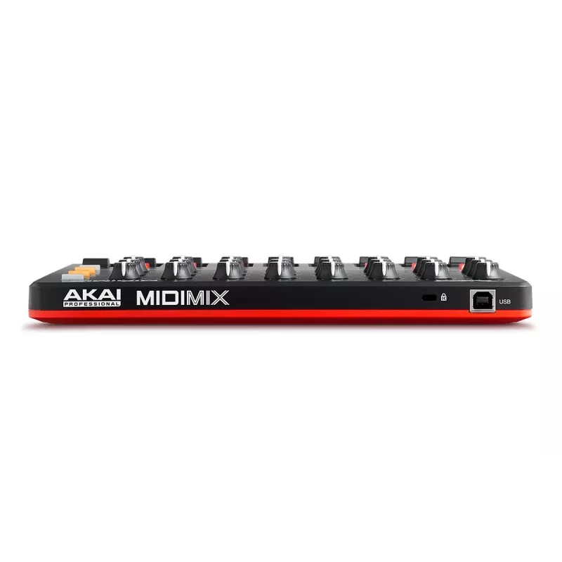 MIDI-kontroller Akai MidiMix 3 kanalit must punane