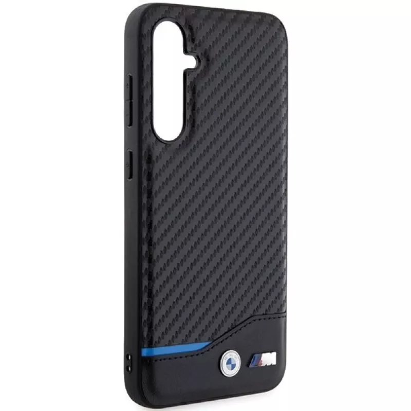 BMW | BMHCS23FE22NBCK | Tagakaas | Samsung | Galaxy S23 FE | Nahk Carbon | Must
