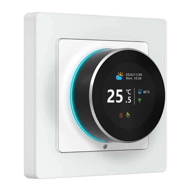 Nutitermostaat Avatto WT20R-EH-16A-W-WiFi — Wi‑Fi juhtimine, 16A relee, valge