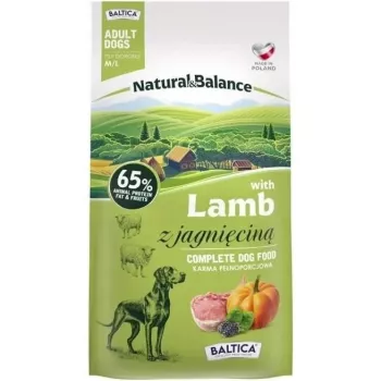 BALTICA Natural & Balance Lamb M/L – kuiv koeratoit – 3 kg