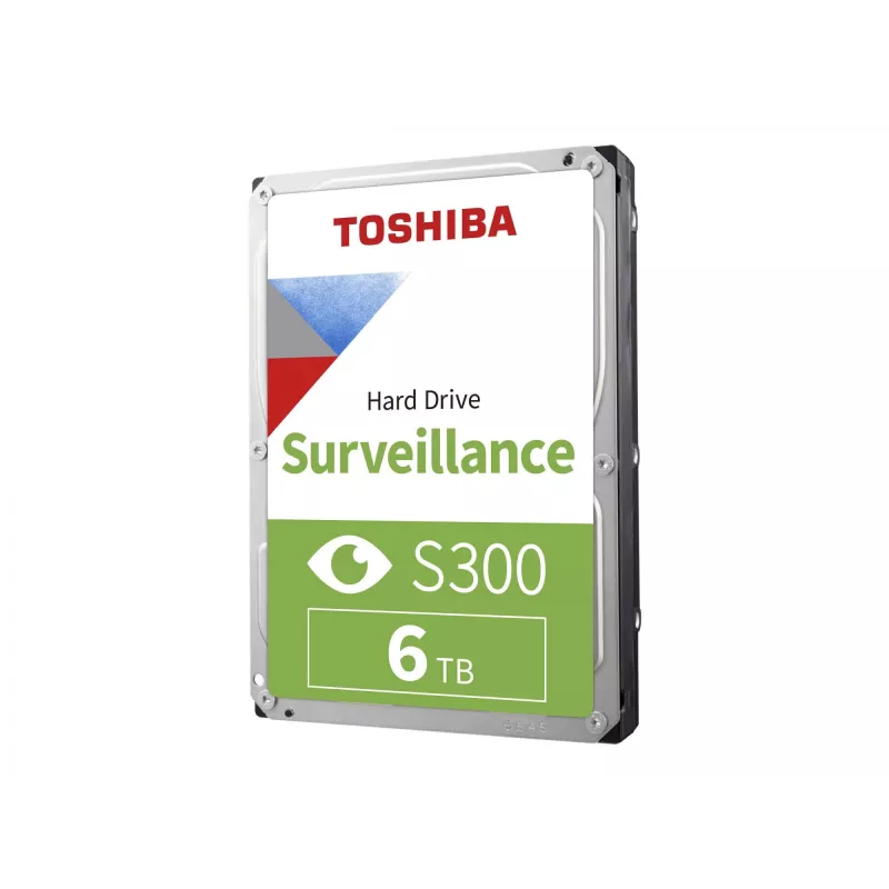Toshiba S300 Surveillance 3,5-tolline sisemine kõvaketas SATA 6GB/s - 6TB, 5400RPM