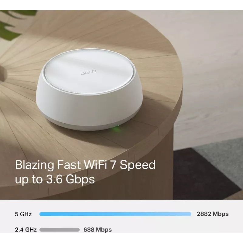 TP-Link Deco BE22 Kaheribaline (2,4 GHz / 5 GHz) Wi-Fi 7 (802.11be) Valge 2 sisemist