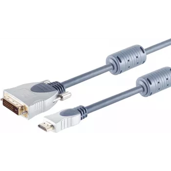 HDMI-DVI-adapter ShiverPeaks 77481-MHQ 1,5 m kullatud kontaktidega