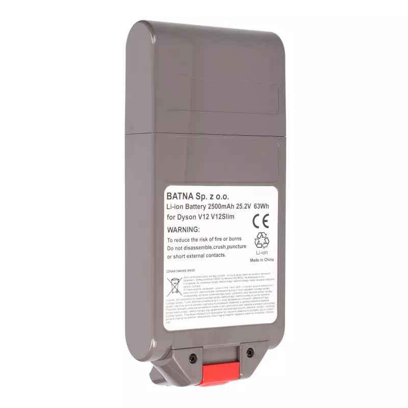 Aku Dyson tolmuimejale V12, 25,2 V 2500 mAh
