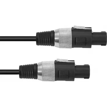 Kõlarikaabel Omnitronic 3022110M, 2x1,5 mm² juhe, 5 m, must