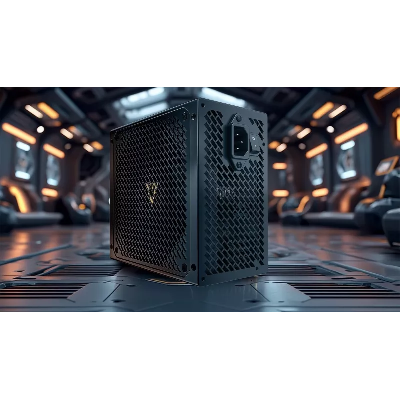 Toiteplokk MODECOM VOLCANO HEX GOLD 750W, 80 PLUS Gold, ATX 3.1, modulaarne, 14 cm ventilaator