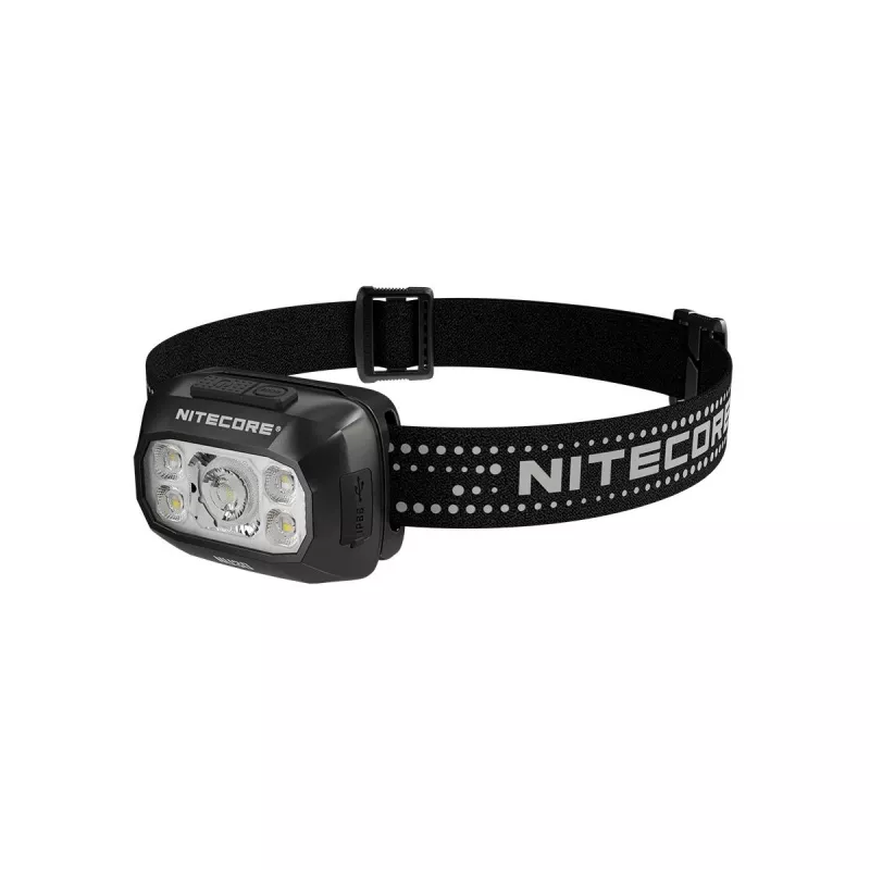 Pealamp Nitecore NU30 — kompaktne kantav LED-pealamp, kuni 500 luumenit, mitu väljundtaset, punase valguse režiim
