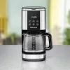 Tilgakohvimasin Rommelsbacher FKM1000, 1,5 L veepaak, 12 tassi, roostevaba teras/must