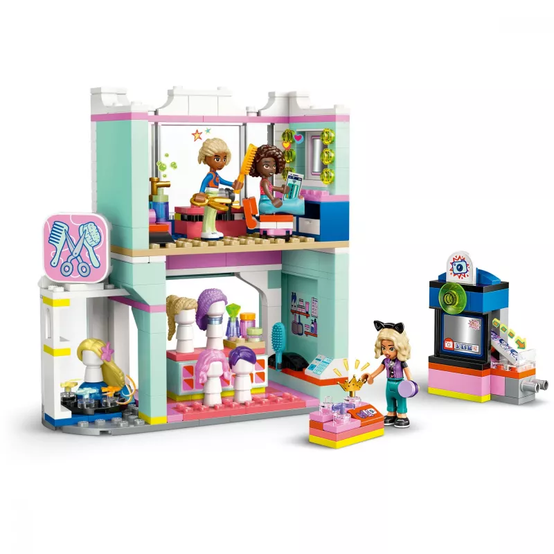 LEGO Friends mängukomplekt Juuksurisalong ning Kaunistuspood 42662 — mininukud, salongistseen, tarvikud