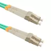Qoltec - patchkaabel - LC/UPC Multimood (M) kuni LC/UPC Multimood (M) - 1 m - fiiberoptiline - Dupleks - 50/125 mikronit - OM3 - halogeenivaba