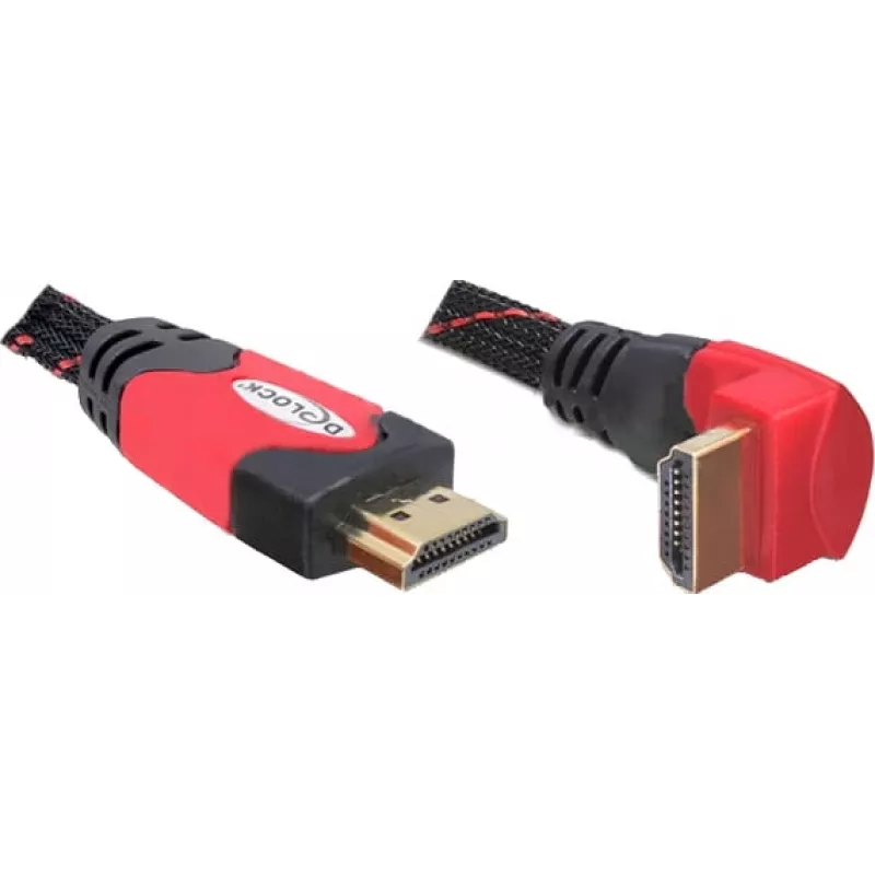 HDMI-kaabel DeLOCK 82688 5 m must/punane