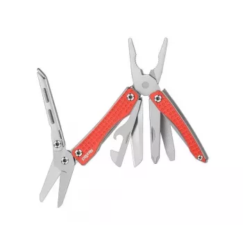 Multi-tööriist Nextool NE20051 10-ühes kompaktne multi-tööriist, roostevaba teras, punane, 78 g, 6,2 cm kokkuvolditult
