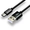 everActive USB-C kaabel 1 m - must, punutud, kiirlaadimine, 3A - CBB-1CB