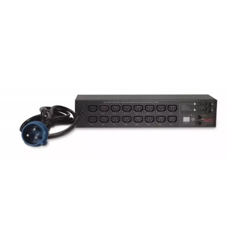 Toitejaotuse seade APC AP7922B — 16 C13 pistikupesa, mõõdetud ja lülitatav PDU, 2U, 200–230 V, 32 A, 3.05 m kaabel, must