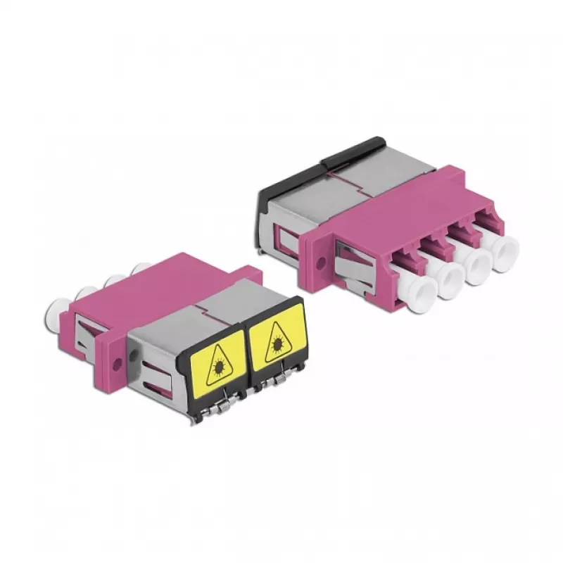 Optiline kiudühendusadapter DeLOCK 86906 LC Quad emane – LC Quad emane, mitmerežiimiline, violetne