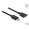 DisplayPorti pikenduskaabel paneelikinnitusega DeLOCK 87095 8K 60 Hz 1 m