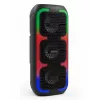 Kaasaskantav stereokõlar SQUEAK SQ1009 — Bluetooth 5.3, 45W RMS, 10 h aku, FM, USB, AUX, LED, 1800 mAh, must