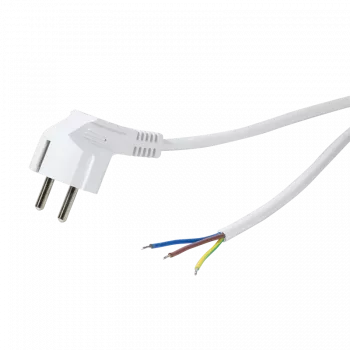Logilink - toitekaabel - CEE 7/7 (M) ilma pistikuta - vahelduvvool 250 V - 1,5 m - valge (CP136)