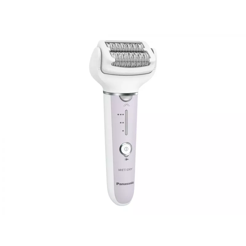 Epilaator Panasonic ES-EY30A — 60 pintsetti, 3 kiirust, märg ja kuiv, akutoitega, valge/lilla