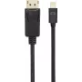 Renkforce Mini-DisplayPort / DisplayPort ühenduskaabel 2,00 m kullatud pistikukontaktidega must [1x Mini-DisplayPort pistik - 1x DisplayPort pistik] (RF-4538176)