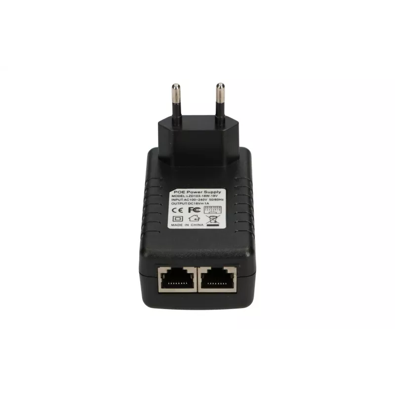 PoE adapter Extralink POE-18-18W 18V 1A 18W seinapistik
