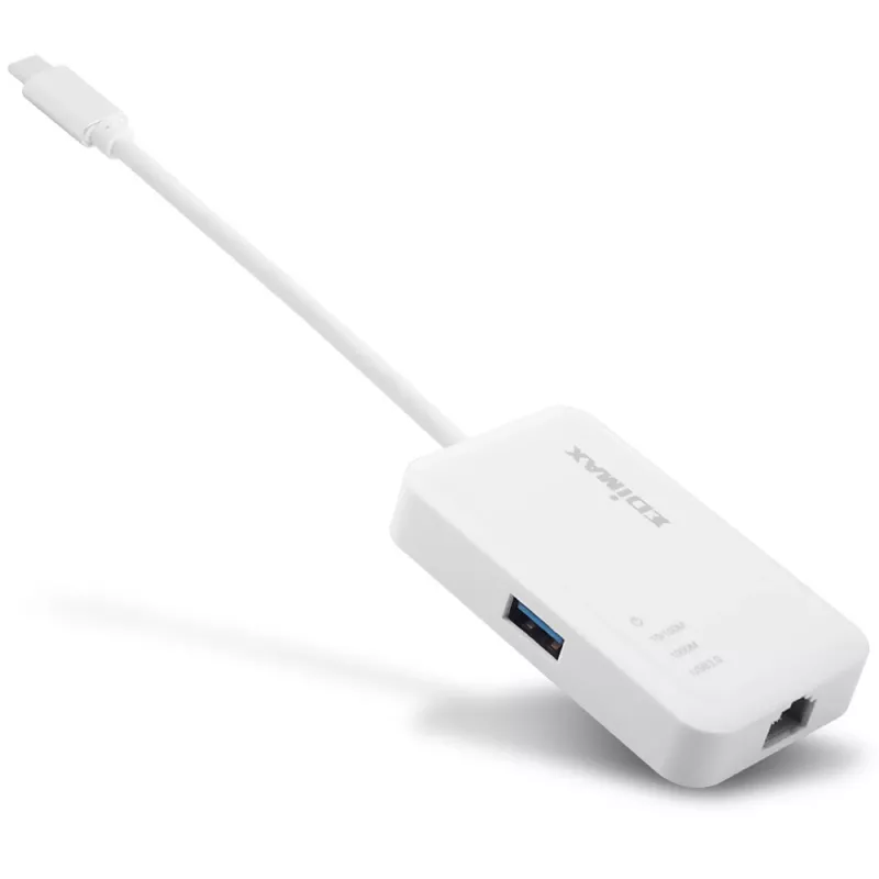 Edimax EU-4308 sülearvuti dokk/pordireplikaator USB 3.2 Gen 1 (3.1 Gen 1) Type-C valge