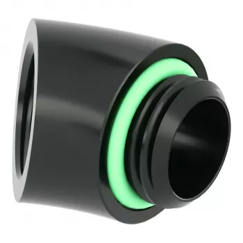 Barrow 45° adapter G1/4 isane G1/4 emasele, must TDWT45-V2 B