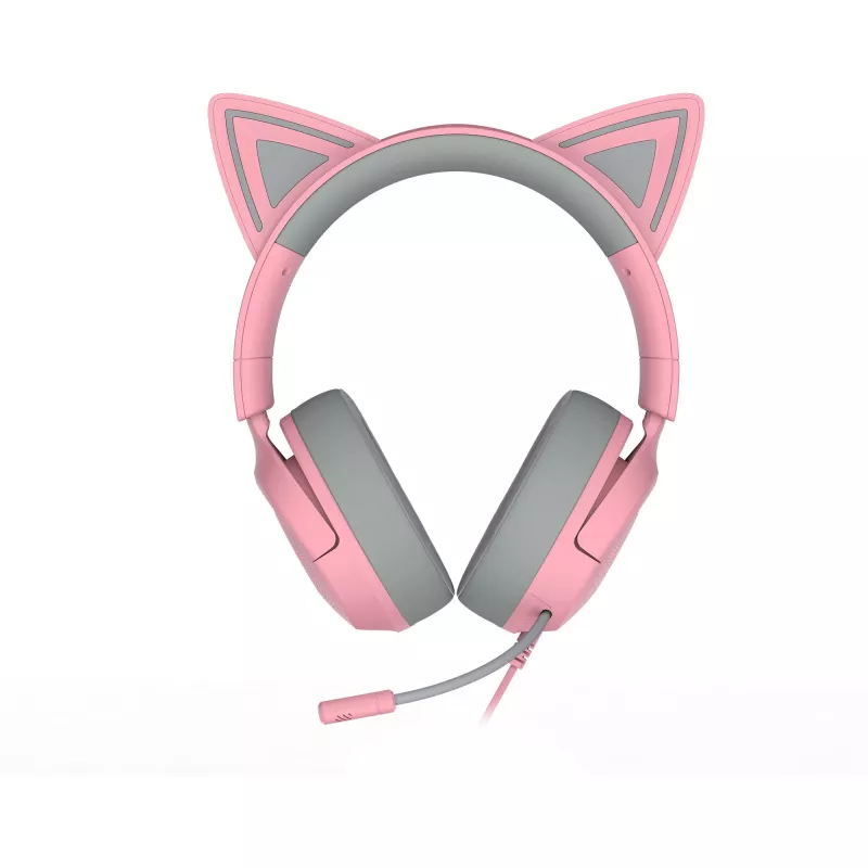 Peakomplekt Razer Kraken Kitty V3 X — juhtmega USB Type-A, kõrvapealne, 20–28 kHz, 1,3 m kaabel, roosa