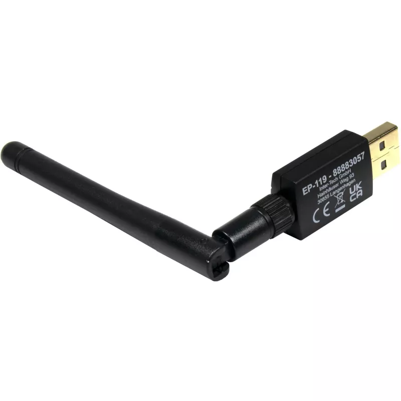 USB Wi‑Fi / Bluetooth-adapter INTER-TECH EP-119, Wi‑Fi 5 (802.11ac) kaheribaline 600 Mbit/s