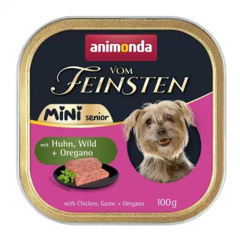 Märg koeratoit animonda ANIMONDA Vom Feinsten Mini Senior kana, hirveliha ja pune 100 g