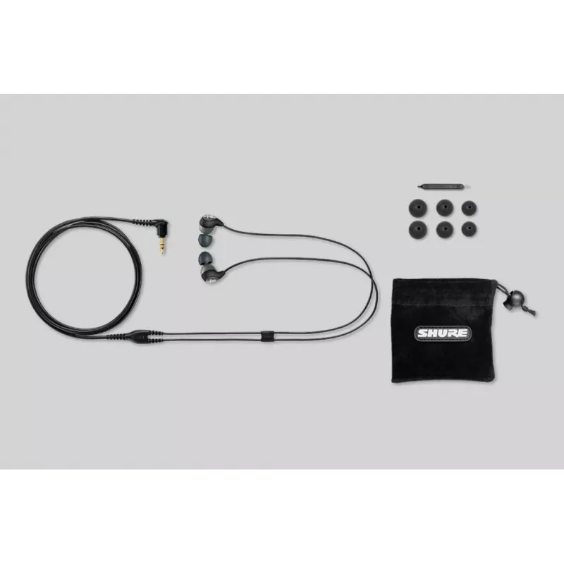 Shure SE112-GR juhtmega kõrvaklapid, sissekõrvaklapid, kõned/muusika, must, hall