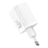 Baseus Super Si Pro kiirlaadija USB + USB-C 30 W (valge)