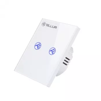 Nutikas WiFi-lüliti Tellur SS2N — 2 porti, koguvõimsus 1800 W, 10 A kanali kohta