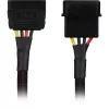 Sharkoon SATA toiteadapteri kaabel 15 cm — adapter SATA toiteühenduste jaoks