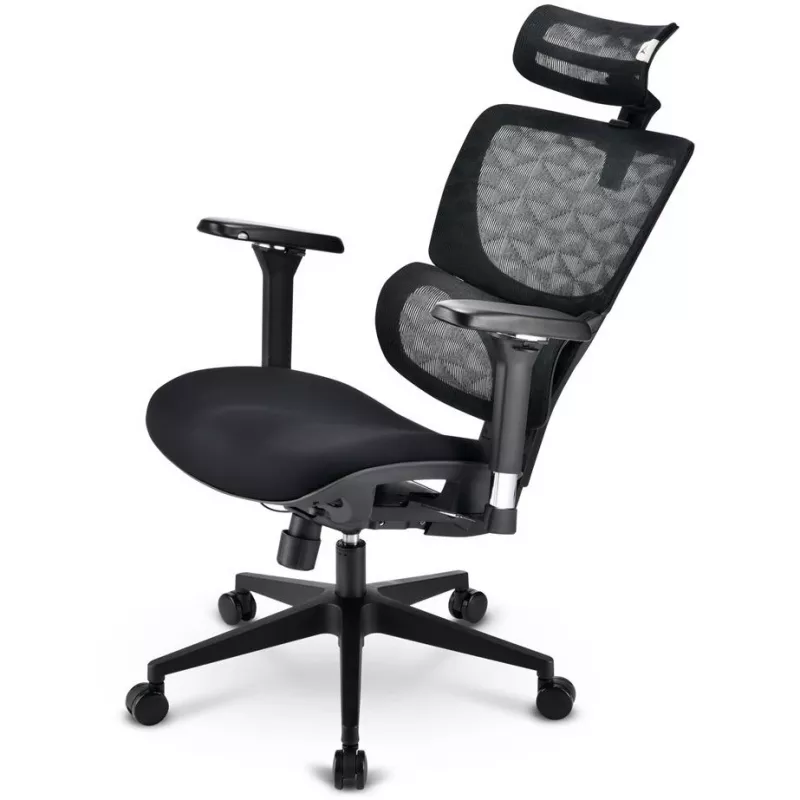 Kontoritool Sharkoon OfficePal C40 — must, ergonoomiline disain, reguleeritav kõrgus