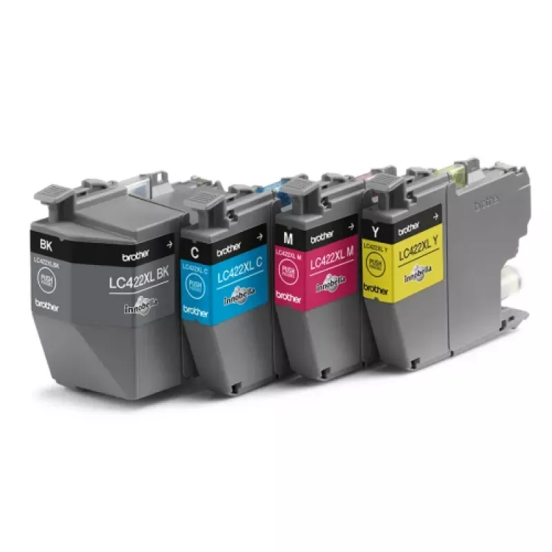 Brother LC422XLVALDR tindikassett 4 tk Originaal Suur (XL) tootlikus Must, Tsüaan, magenta, Kollane