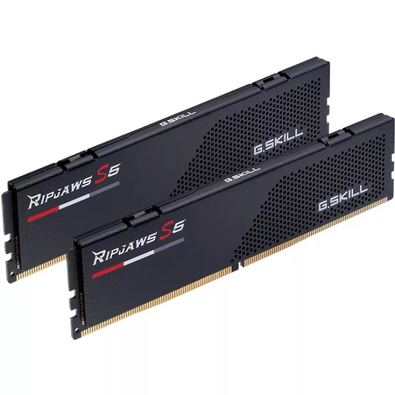 G. Skill Ripjaws S5 64 GB (2 x 32 GB) DDR5 6000 MHz kahe kanaliga komplekt lauaarvuti mälu, must