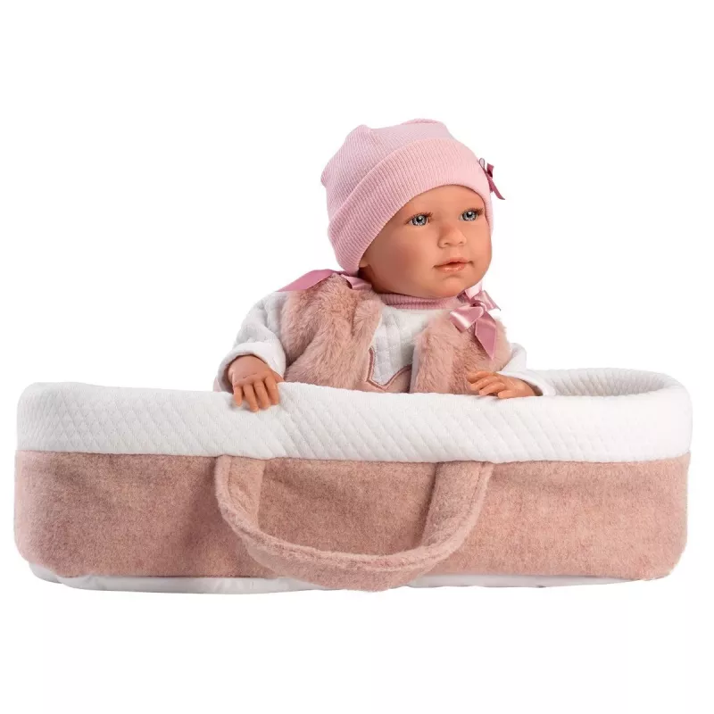 Nukk Llorens Mimi Rosa 42 cm — Llorens 74012, vinüül ja tekstiil, liigendatud jäsemed