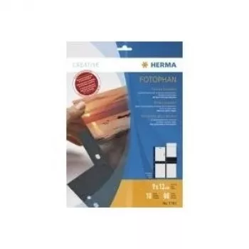 Fototaskud HERMA Fotophan 9x13 cm portreemust 10 tk