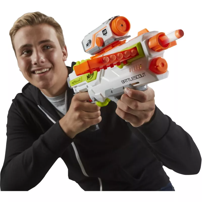 Mängupüss HASBRO Nerf BattleScout ICS-10 FFP B1756F030 – vahtviskepüss, ühelasuline, taktikaline siin