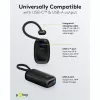 Powerbank 5000 mAh, integreeritud USB-C kaabel 13 cm, 20 W (must, 5 Ah, 1x USB-A, 1x USB-C, PD, QC)