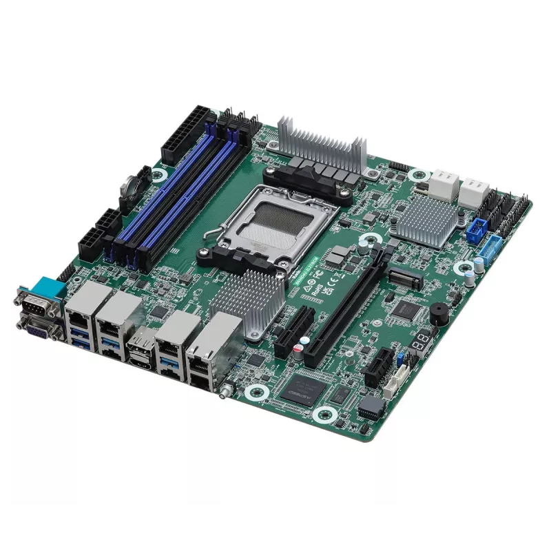 ASRock B650D4U-2L2T/BCM emaplaat AMD B650 Express Socket AM5 micro ATX