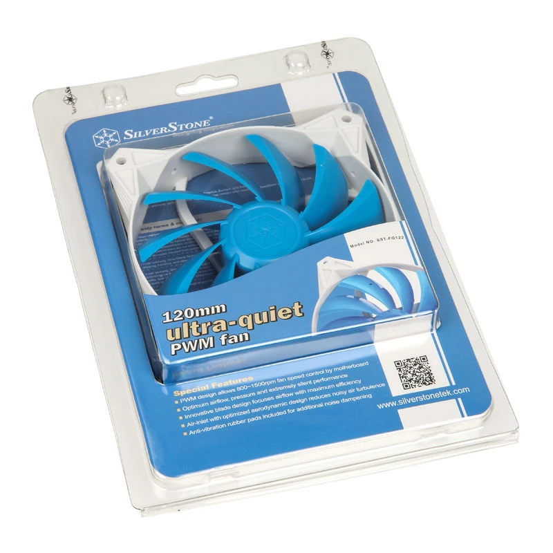 SilverStone SST-FQ122 120 mm arvutikorpuse ventilaator - valge