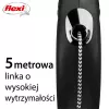 Sissetõmmatav rihm Flexi Classic 5 m Must keskmistele koertele, nöör, maks. koormus 20 kg, helkurelemendid