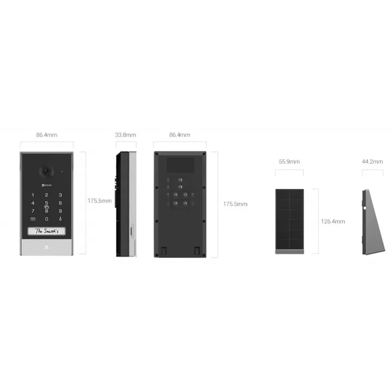 Video intercomisüsteem EZVIZ EP7 7 tolli 1024x600 kahesuunaline heli