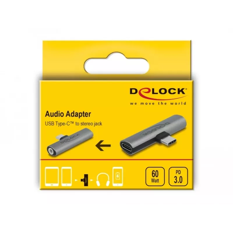 DeLOCK 64186 kaabli soovahetaja USB USB-C USB USB-C + 3,5 mm hall
