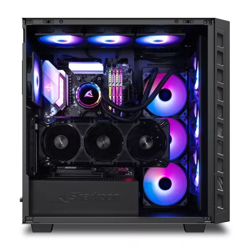 Sharkoon REBEL C80M RGB Midi Tower Must