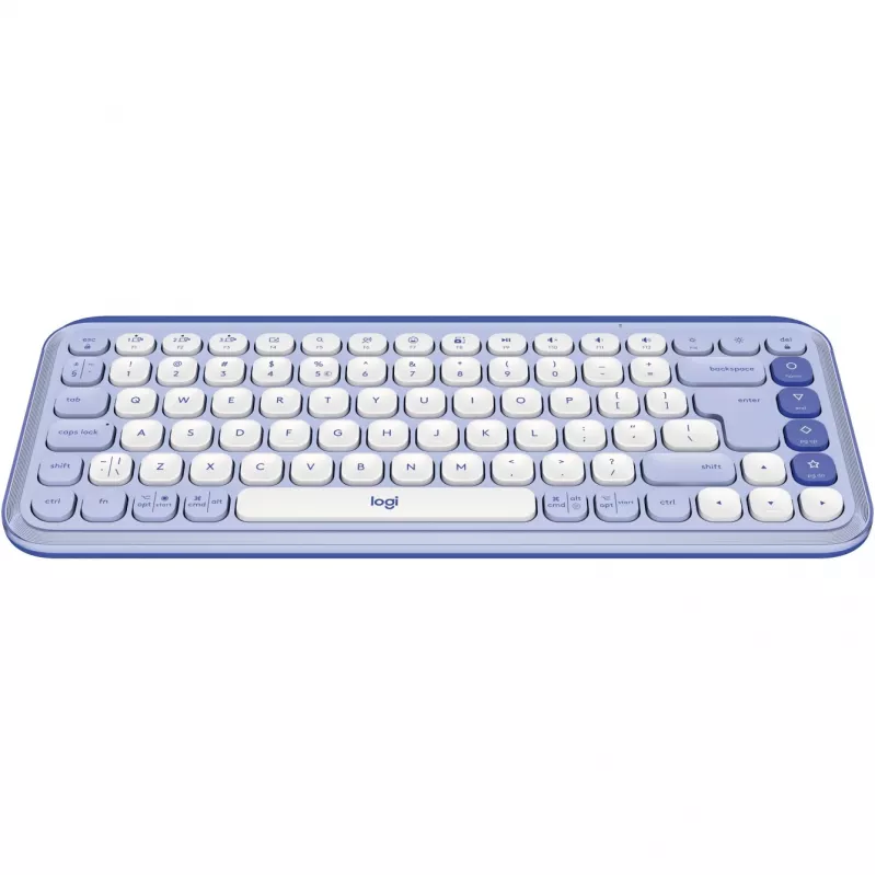 Logitech Klaviatūra Logitech POP ICON KEYS OFF White Lilac US