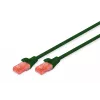 võrgukaabel Digitus CAT 6 U/UTP RJ-45 3m roheline